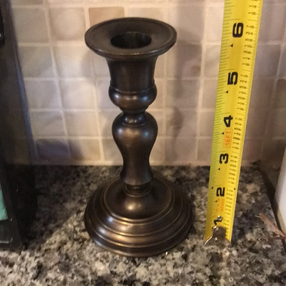 Restoration Hardware candle stick bronze